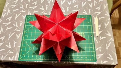 Bascettastern (mit LED beleuchtbar)