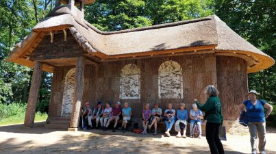 Die Eremitage, an diesem "Tag des Wanderns", speziell für unsere Wandergruppe, zur Besichtigung geöffnet!