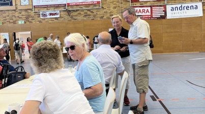 Halle des Sportzentrum's in Bruchsal